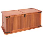 vidaXL Coffres de rangement 3 Pièces Bois d'acacia solide