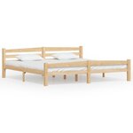vidaXL Cadre de lit Blanc Bois de pin massif 200x200 cm