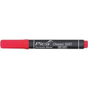 Pica marqueur permanent dry-safe classic 1- 4 mm rond rouge