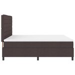 vidaXL Lit Box Spring avec Matelas Gris Foncé Super King Tissu
