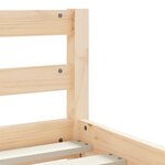 vidaXL Cadre de lit pour enfants gris 80x200 cm bois de pin massif