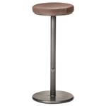 vidaXL Tabourets de bar lot de 2 marron cuir véritable