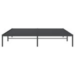 vidaXL Cadre de lit métal noir 183x213 cm