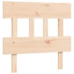 vidaXL Cadre de lit avec tête de lit 90x200 cm bois massif