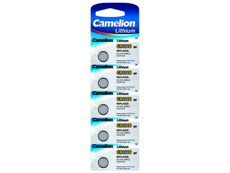 Pack de 5 piles Camelion Lithium CR1216 3V CAMELION