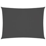 vidaXL Voile de parasol tissu oxford rectangulaire 2x3 5 m anthracite