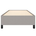 vidaXL Cadre de lit Gris clair 90x190 cm Tissu
