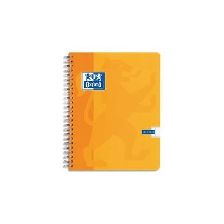 Cahier ESSENTIAL Spirale 180 pages 5x5 17x22. Couverture carte OXFORD