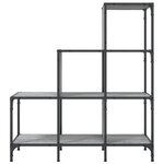 vidaXL Bibliothèque sonoma gris 92x30x102 cm bois ingénierie et métal