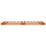 vidaXL Lit de palette cire marron 90x200 cm bois de pin massif