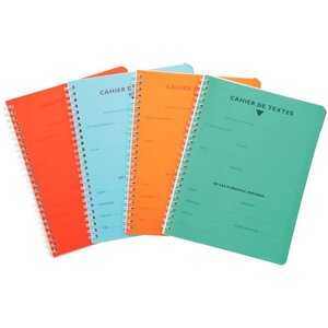Cahier de texte 17 x 22 cm