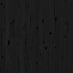 vidaXL Tête de lit murale Noir 81x3x91 5 cm Bois massif de pin