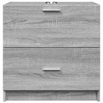 vidaXL Meuble d'évier sonoma gris 59x37x59 cm bois d'ingénierie