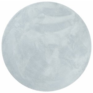 vidaXL Tapis HUARTE à poils courts doux et lavable bleu Ø 160 cm