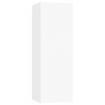 vidaXL Ensemble de meuble TV 4 Pièces Blanc Bois d'ingénierie