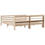 vidaXL Cadre de lit avec tête de lit 180x200 cm bois de pin massif