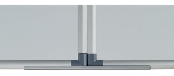Tabl. blanc tryptique MAULpro 100 x 120 cm (dim. fermé) Gris MAUL