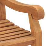 vidaXL Banc de jardin 228 cm bois de teck solide