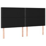 vidaXL Sommier à lattes de lit avec matelas Noir 180x200 cm Tissu