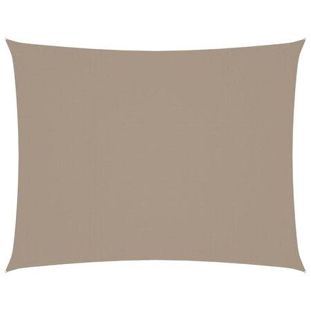 vidaXL Voile de parasol tissu oxford rectangulaire 4x6 m taupe