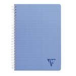 Cahier spirales clairefontaine linicolor a5 17 x 22 cm - grands carreaux - 100 pages - lot de 5