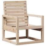 vidaXL Salon de jardin 3 Pièces bois massif de pin