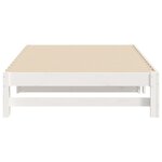 vidaXL Lit coulissant Blanc 2x(80x200) cm Bois de pin massif