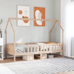 vidaXL Cadre de lit d'enfants forme de maison 80x200cm bois pin massif