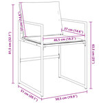 vidaXL Chaises de jardin avec coussins lot de 4 blanc acier/textilène