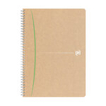 Cahier recyclé spirale oxford touareg a4 21 x 29 7 cm - petits carreaux - 180 pages - lot de 5