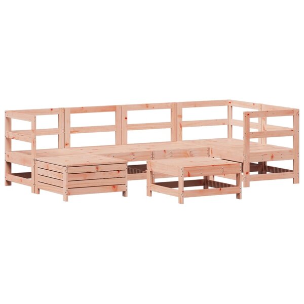 vidaXL Salon de jardin 7 Pièces bois massif sapin de douglas