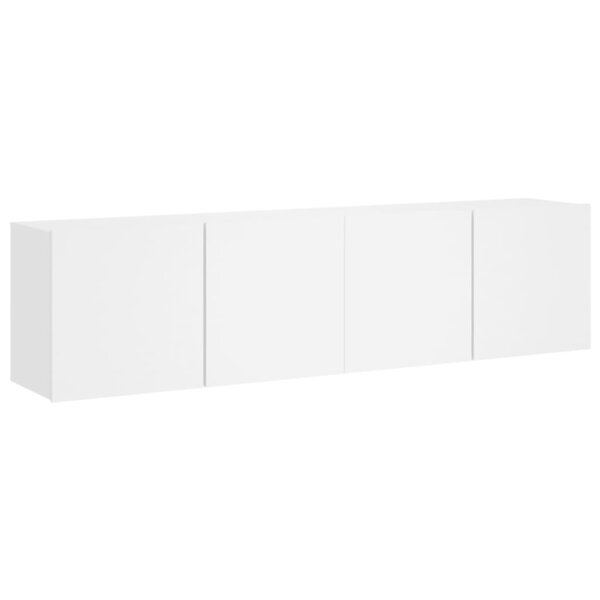 vidaXL Meubles TV muraux 2 Pièces blanc 80x30x41 cm