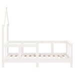 vidaXL Cadre de lit pour enfant blanc 70x140 cm bois de pin massif