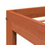 vidaXL Cadre de lit sans matelas cire marron 140x200cm bois pin massif