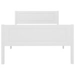 vidaXL Cadre de lit sans matelas bois massif de pin blanc 100x200 cm