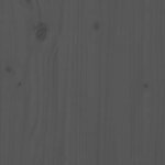vidaXL Cadre de lit Gris Bois massif 100x200 cm