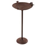 Esschert Design Baignoire pour oiseaux sur pied Fonte