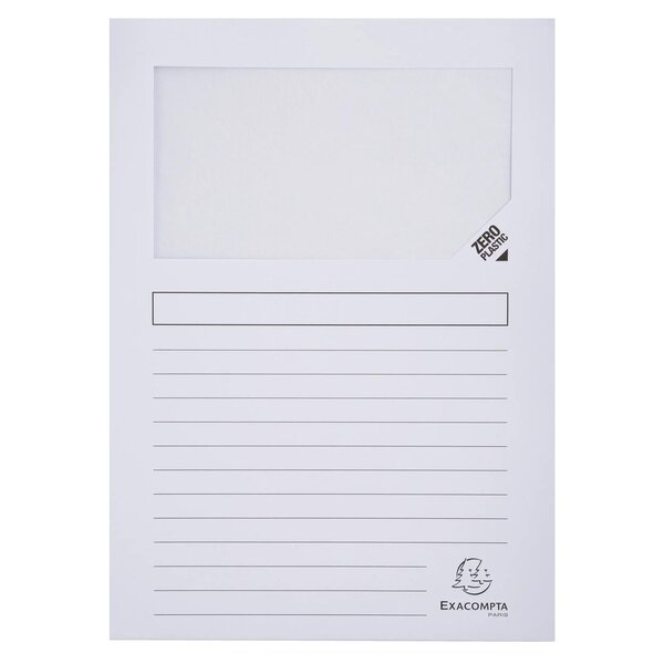 Paquet De 10 Chemises À Fenetre Forever - 22x31cm - Couleurs Assorties - X 10 - Exacompta