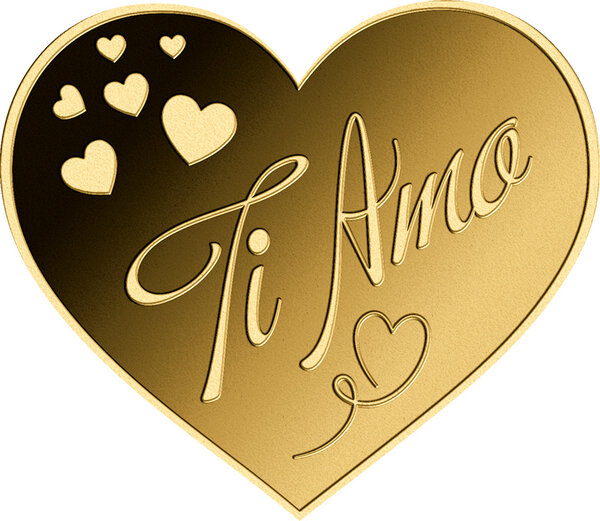 Pièce de monnaie en Or 3000 Francs g 0.031 (1/1000 oz) Millésime 2023 Gold Gift TI AMO