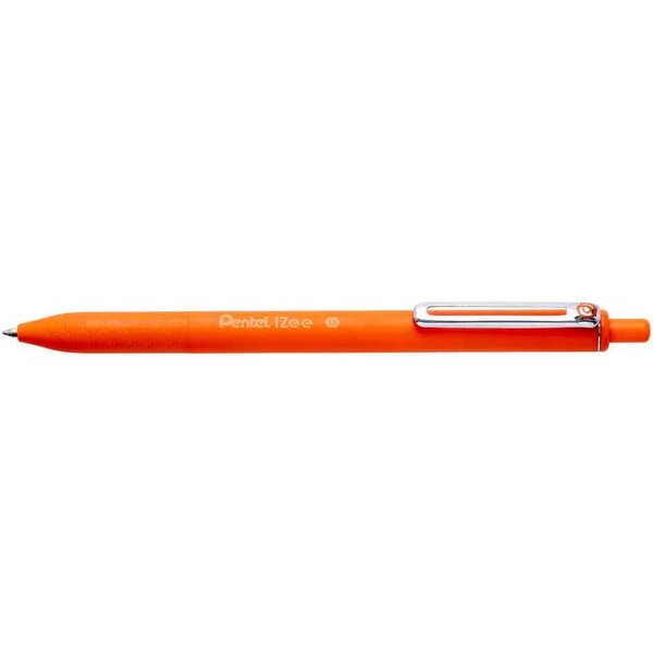 Stylo à bille rétractable izee  orange x 12 pentel