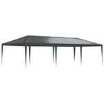 vidaXL Tente de réception professionnelle 4x9 m Anthracite 90 g/m²