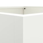 vidaXL Jardinière blanc 52x48x75 cm acier laminé à froid