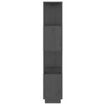 vidaXL Bibliothèque/Séparateur de pièce Gris 51x25x132 cm Pin massif