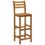 vidaXL Ensemble de bar de jardin 5 Pièces bois d'acacia solide