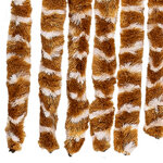 vidaXL Moustiquaire Ocre et blanc 56x185 cm Chenille