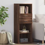 vidaXL Buffet haut chêne marron 45x42 5x124 cm bois d'ingénierie