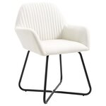 vidaXL Chaises à manger lot de 6 crème tissu