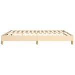 vidaXL Cadre de lit Crème 180 x 200 cm Tissu