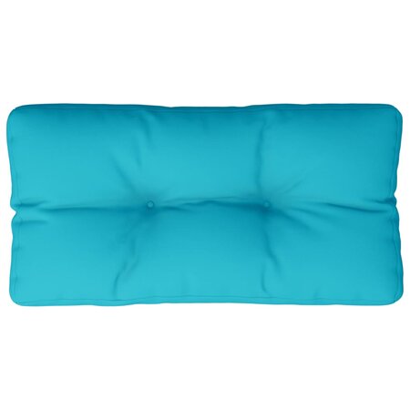 vidaXL Coussin de palette turquoise 70x40x12 cm tissu