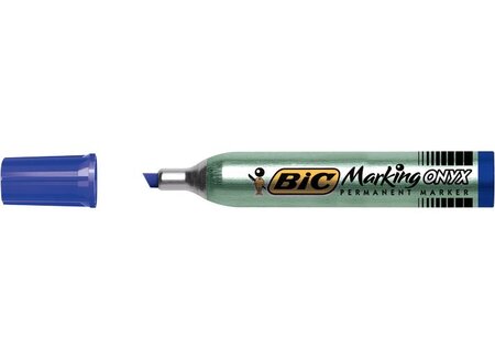 Marqueur Permanent MARKING ONYX 1591 MAXI Pte Biseau 2,7 à 6,2 mm Bleu BIC